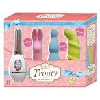 日本JapanToyz: 買一盒、送三款頭套禮盒！Trinity三頭跳蛋按摩棒（陰蒂、陰道、乳頭）