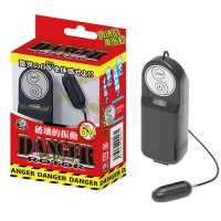 日本A-ONE - 6V DANGER ROTOR 最強震蛋 (黑色)