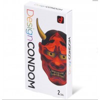 Okamoto HANNYA Design Condom (Japan Edition) 2 pieces Latex Condom