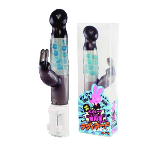 日本T-BEST Lavinado 兔子震动器 - 黑藍色