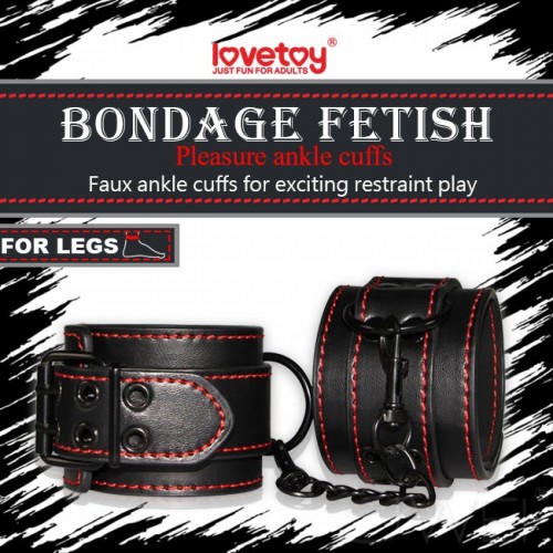 BONDAGE FETISH奴役虐戀系列-SM皮革腳銬
