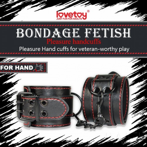 BONDAGE FETISH奴役虐恋系列-SM皮革手铐