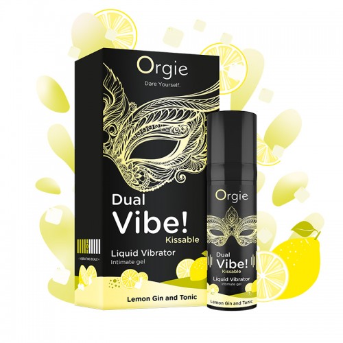Orgie - Dual Vibe 跳动式口爱快感增强液-柠檬金汤力味