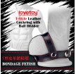 BONDAGE FETISH 虐戀系列-T字睪丸緊箍持久皮革套環