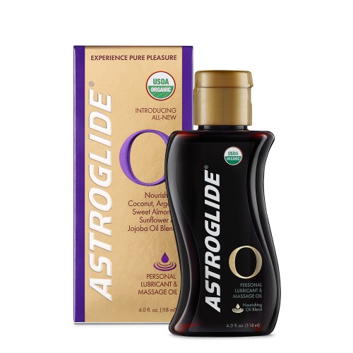 美国Astroglide O高级防水有机硅个人润滑剂 按摩油4oz(118ml)