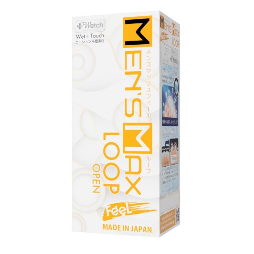 Men's Max Feel Loop Onahole (Open Type) Innovative self-lubricating masturbator