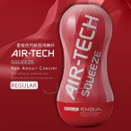 日本TENGA AIR-TECH SQUEEZE 软壳增压重复使用飞机杯-标准红